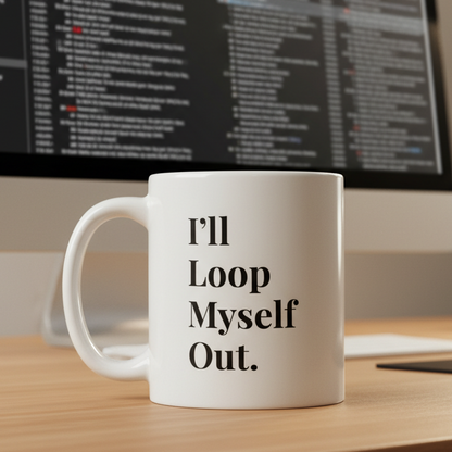 I’ll Loop Myself Out Mug