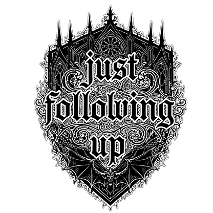 Just Following Up — Inbox Ghost Tee