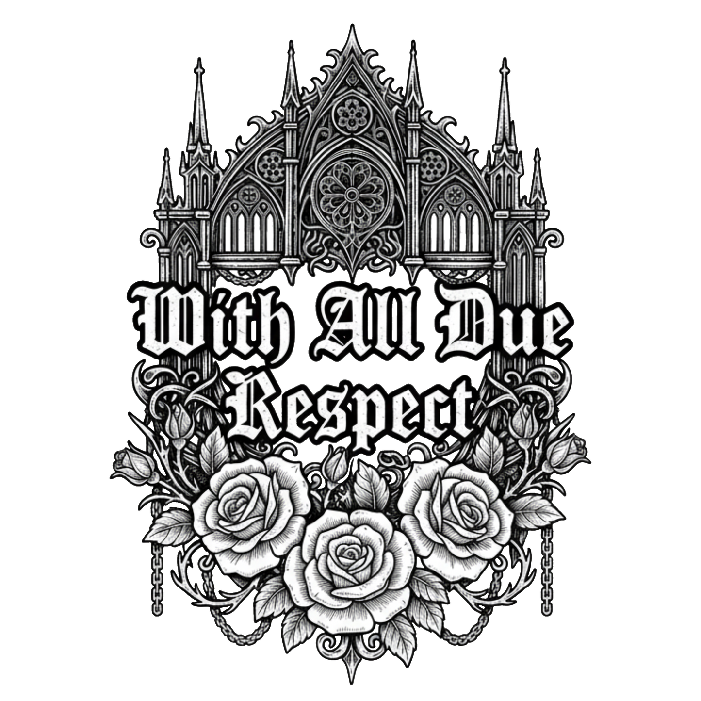 With All Due Respect — Polite Insult Tee