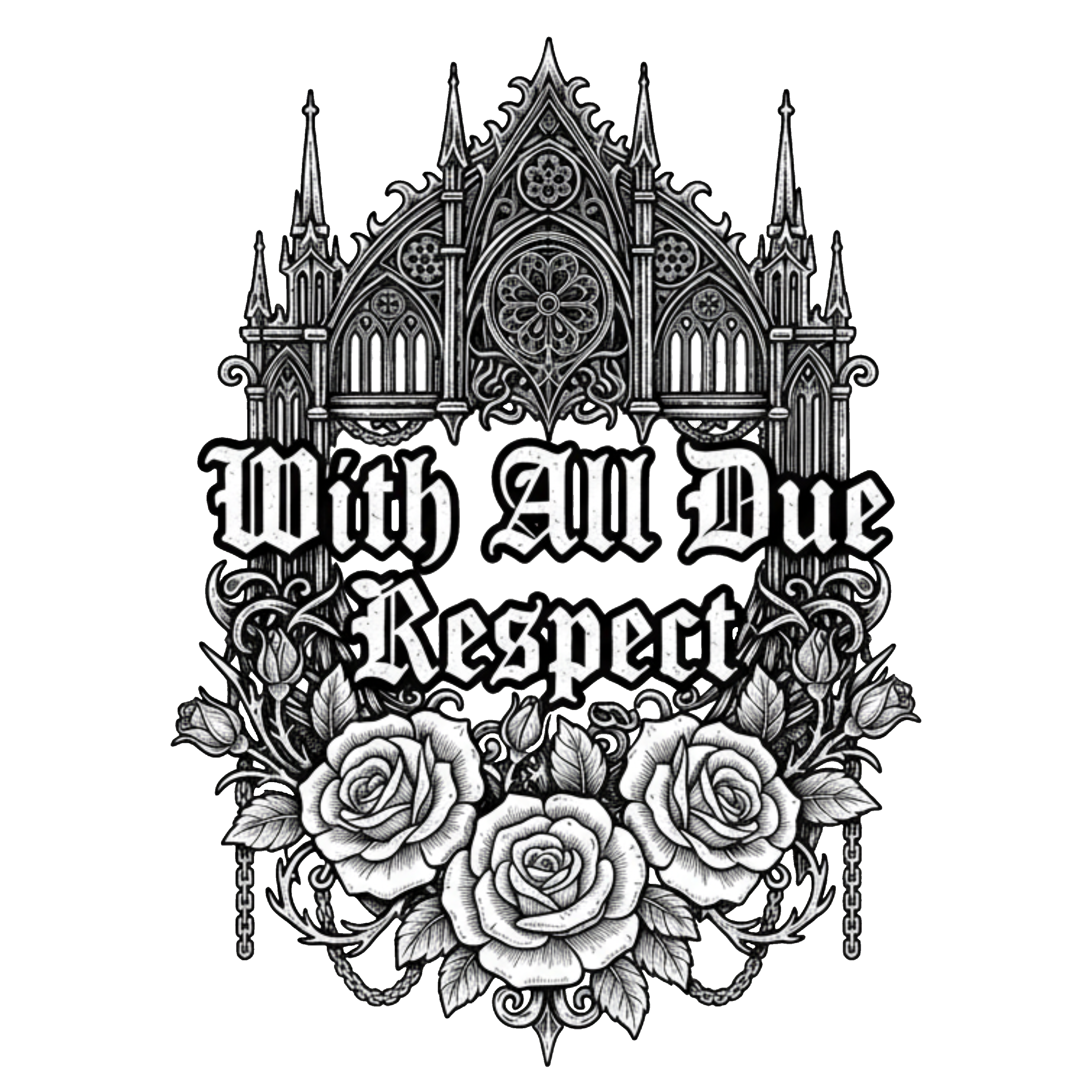 With All Due Respect — Polite Insult Tee