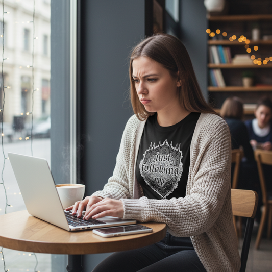 Just Following Up — Inbox Ghost Tee