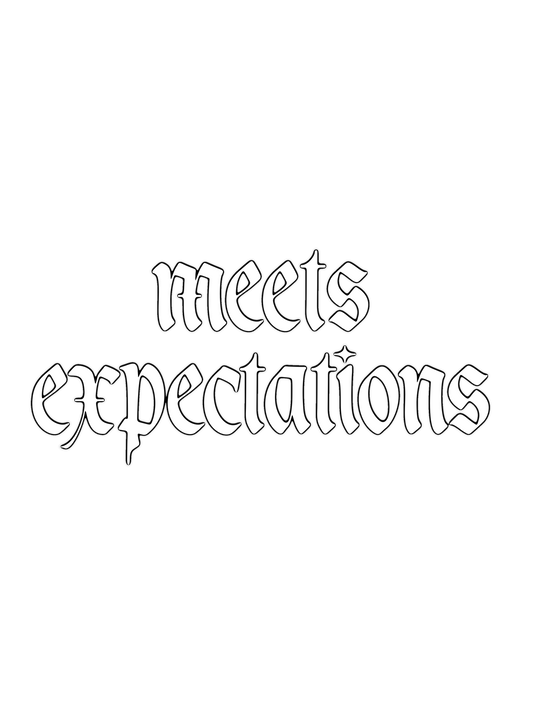 Meets Expectations — Performance Review Tee