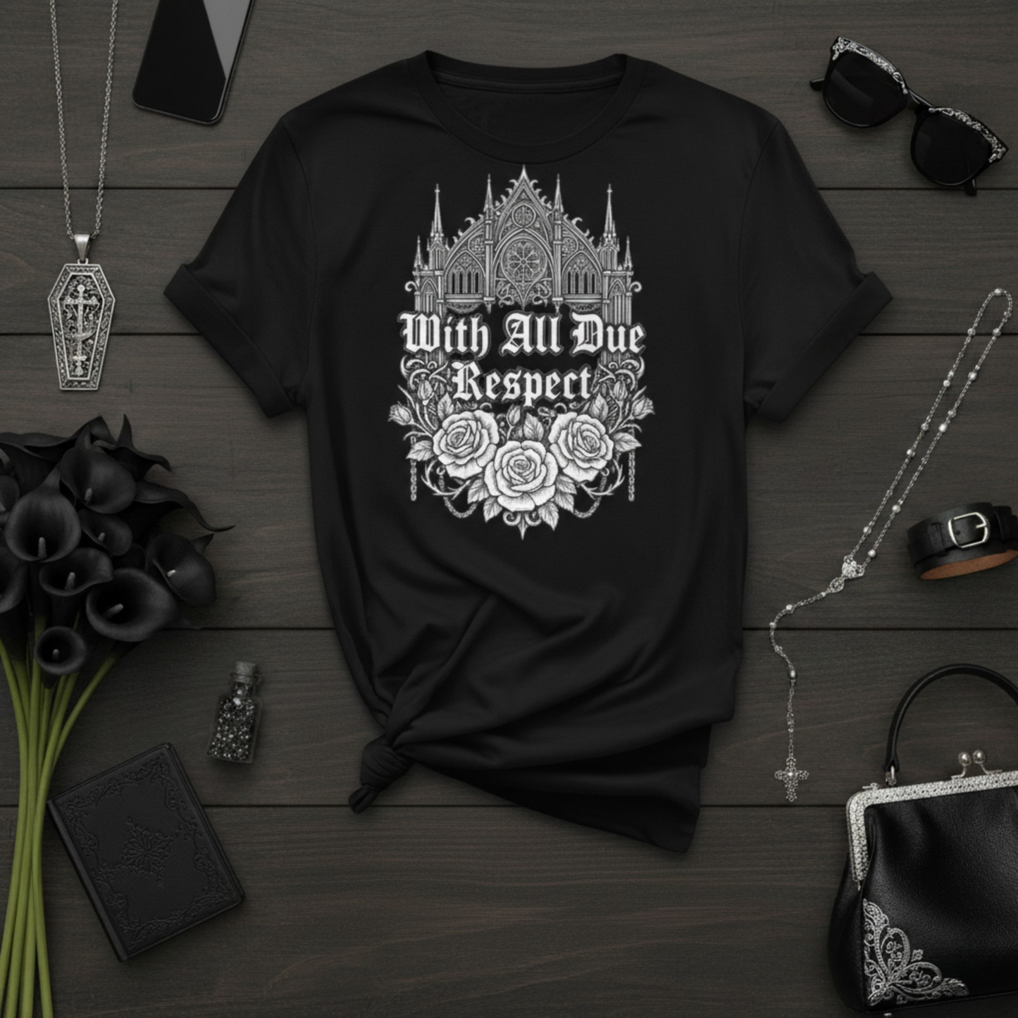 With All Due Respect — Polite Insult Tee